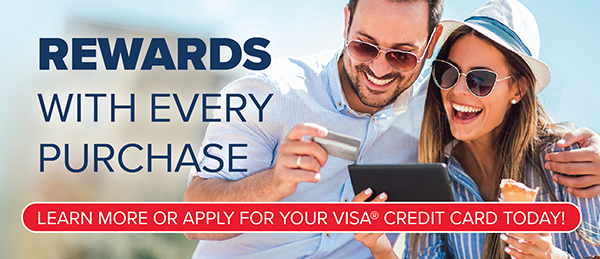 Rewards With Every Purchase On Your Members First Visa Credit Card